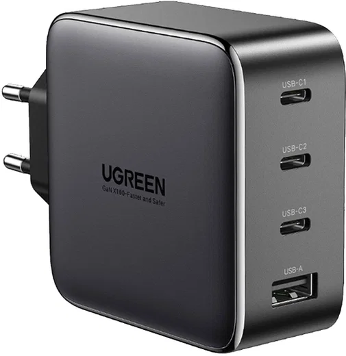 UGREEN Nexode 4-in-1 Fast Charger 100W GaN Oplader 3x USB-C 1x USB-A afbeelding 1