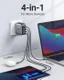 UGREEN Nexode 4-in-1 Fast Charger 100W GaN Oplader 3x USB-C 1x USB-A afbeelding 2