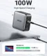 UGREEN Nexode 4-in-1 Fast Charger 100W GaN Oplader 3x USB-C 1x USB-A afbeelding 8