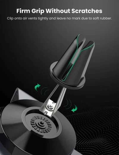 UGREEN Gravity Drive Telefoonhouder Auto Ventilatierooster Klem Zwart afbeelding 5