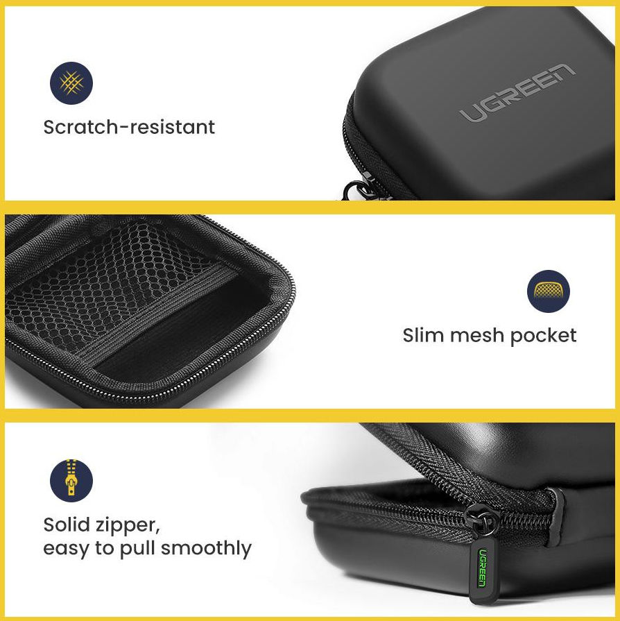 UGREEN Universele Koptelefoon Oplaadcase Hoes voor AirPods/Buds afbeelding 4