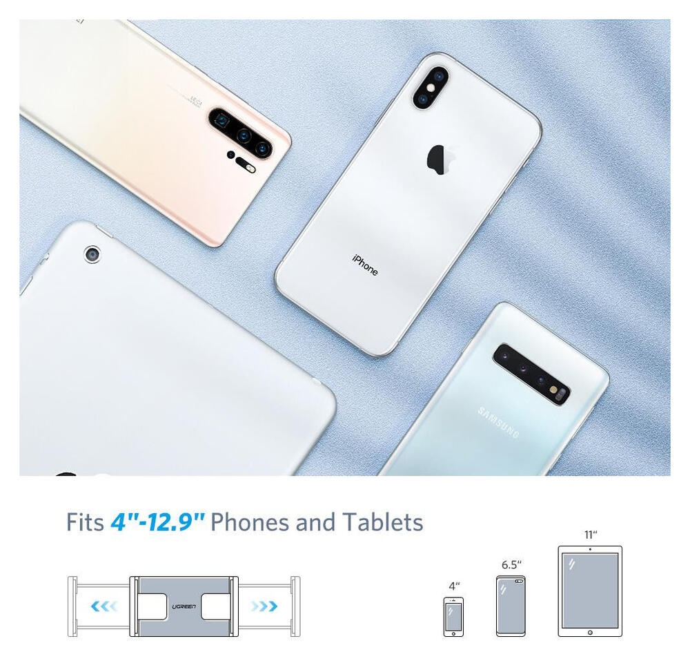 UGREEN Universele Telefoon / Tablet Houder met Verstelbare Lange Arm afbeelding 5