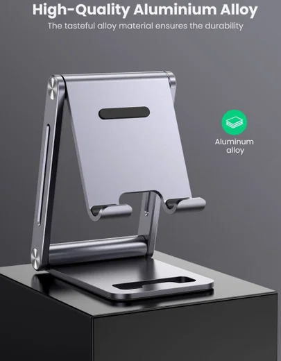 UGREEN Universele Verstelbare Opvouwbare Aluminium Telefoon Houder afbeelding 4