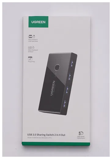 UGREEN Sharing Switch USB 3.0 Schakelaar met 4 USB Poorten Zwart afbeelding 9