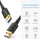 UGREEN USB-A naar USB-A SuperSpeed Data Kabel USB 3.0 5Gbps 1M Zwart afbeelding 2
