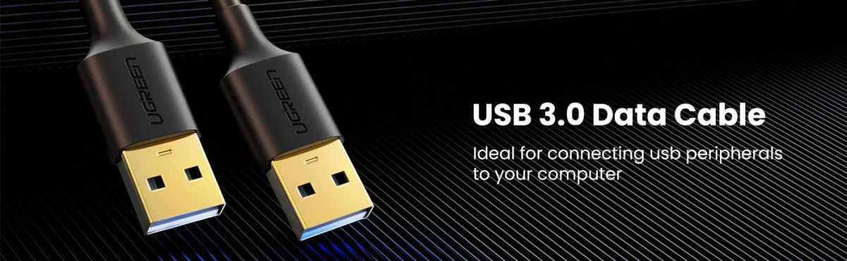 UGREEN USB-A naar USB-A SuperSpeed Data Kabel USB 3.0 5Gbps 1M Zwart afbeelding 8