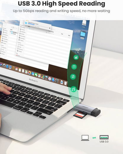 UGREEN USB-C/USB-A Card Reader met Micro SD-kaart / SD-Kaart Ingang afbeelding 4