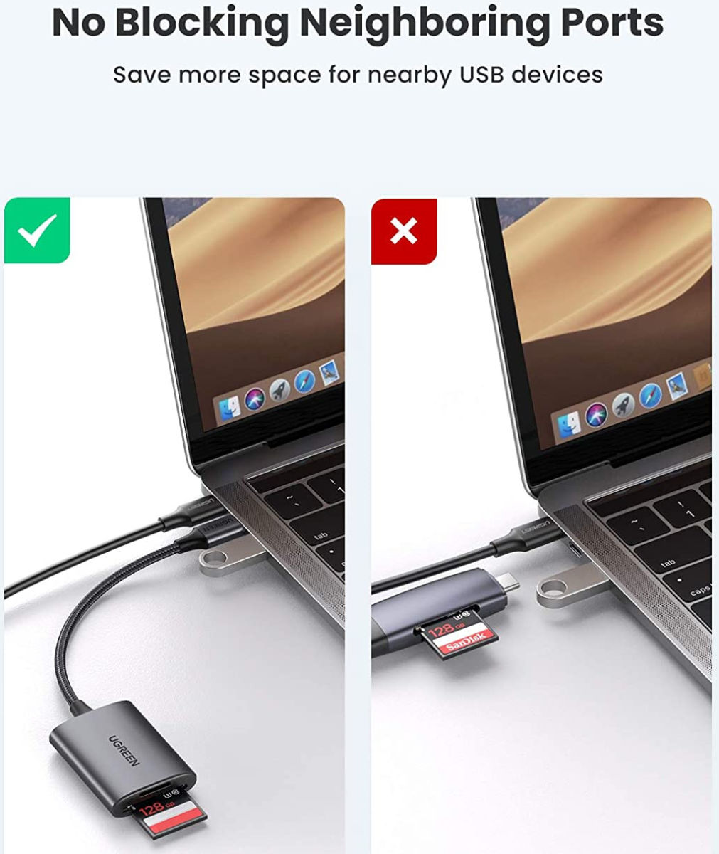 UGREEN USB-C Card Reader met Micro SD-kaart / SD-Kaart Ingang afbeelding 7