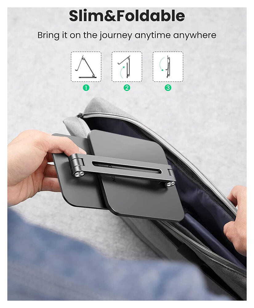 UGREEN Verstelbare Stevige Metalen Tablet / Smartphone Bureau Houder afbeelding 4