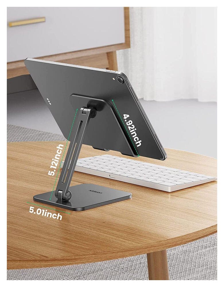 UGREEN Verstelbare Stevige Metalen Tablet / Smartphone Bureau Houder afbeelding 5