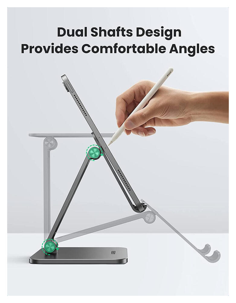 UGREEN Verstelbare Stevige Metalen Tablet / Smartphone Bureau Houder afbeelding 8