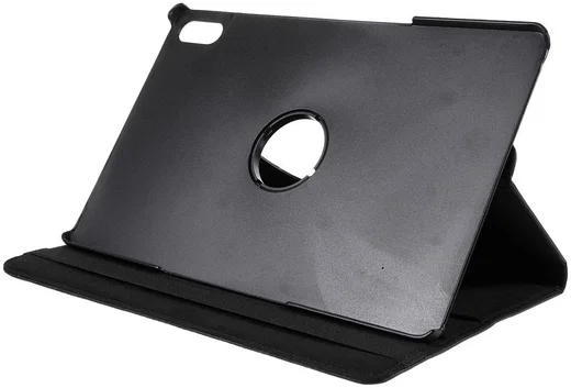 Lenovo Tab P12 Pro Hoes 360 Graden Book Case Kunstleer Zwart afbeelding 4