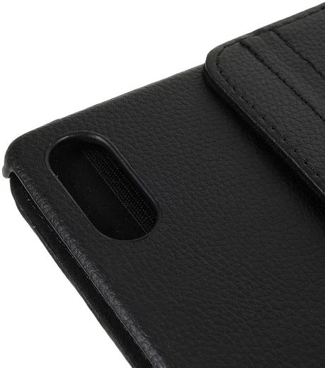 Lenovo Tab P12 Pro Hoes 360 Graden Book Case Kunstleer Zwart afbeelding 11