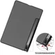 Lenovo Tab P12 Pro Hoes Tri-Fold Book Case Kunstleer Grijs afbeelding 5