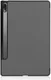 Lenovo Tab P12 Pro Hoes Tri-Fold Book Case Kunstleer Grijs afbeelding 2