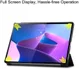 Lenovo Tab P12 Pro Hoes Tri-Fold Book Case Kunstleer Grijs afbeelding 8