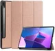 Lenovo Tab P12 Pro Hoes Tri-Fold Book Case Kunstleer Roze Goud afbeelding 1