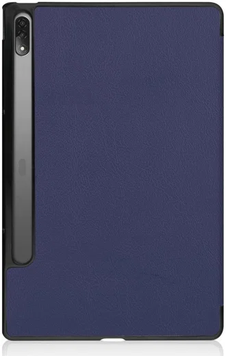 Lenovo Tab P12 Pro Hoes Tri-Fold Book Case Kunstleer Blauw afbeelding 10
