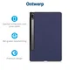 Lenovo Tab P12 Pro Hoes Tri-Fold Book Case Kunstleer Blauw afbeelding 4