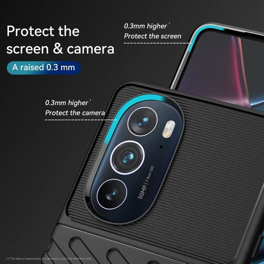 Motorola Edge 30 Pro Hoesje TPU Thunder Design Back Cover Zwart afbeelding 4