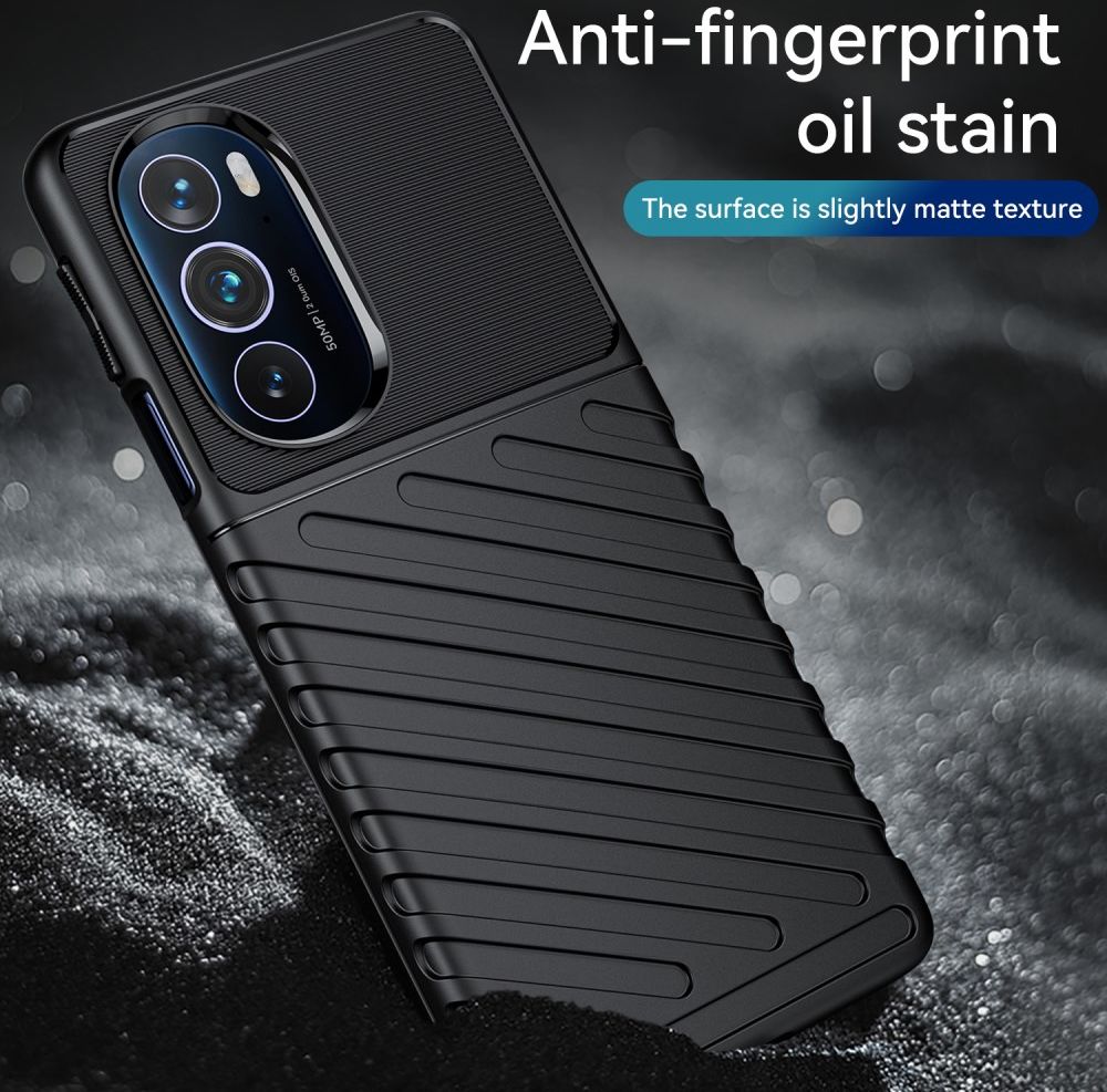 Motorola Edge 30 Pro Hoesje TPU Thunder Design Back Cover Zwart afbeelding 5