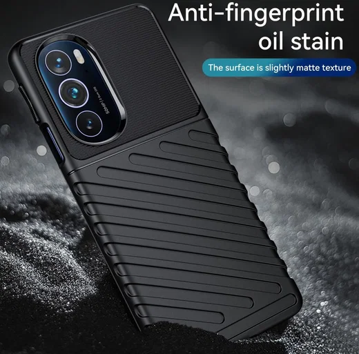 Motorola Edge 30 Pro Hoesje TPU Thunder Design Back Cover Zwart afbeelding 5