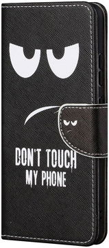 Motorola Moto G22 Hoesje Portemonnee Book Case met Dont Touch Print