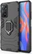Xiaomi Redmi Note 11 Pro Hoesje Magnetische Ring Kickstand Zwart afbeelding 1