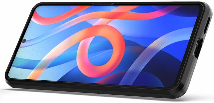 Xiaomi Redmi Note 11 Pro Hoesje Magnetische Ring Kickstand Zwart afbeelding 4