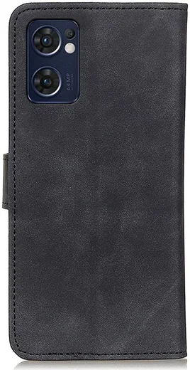 KHAZNEH Oppo Find X5 Lite Hoesje Retro Wallet Book Case Zwart afbeelding 4
