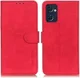 KHAZNEH Oppo Find X5 Lite Hoesje Retro Wallet Book Case Rood afbeelding 2