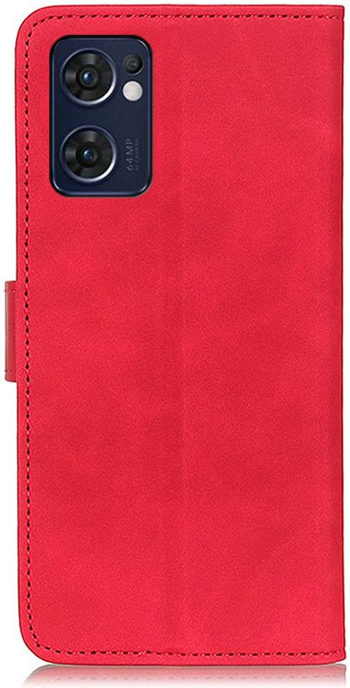 KHAZNEH Oppo Find X5 Lite Hoesje Retro Wallet Book Case Rood afbeelding 4