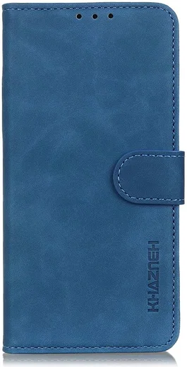 KHAZNEH Realme 9 Pro Hoesje Retro Wallet Book Case Blauw afbeelding 2