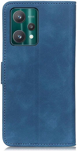 KHAZNEH Realme 9 Pro Hoesje Retro Wallet Book Case Blauw afbeelding 3