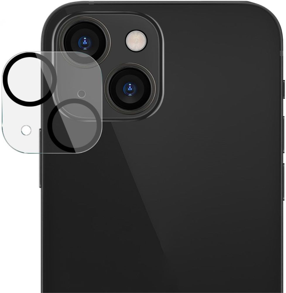 Imak Apple iPhone 13 / 13 Mini Camera Lens Protector + Lens Cap Clear afbeelding 2