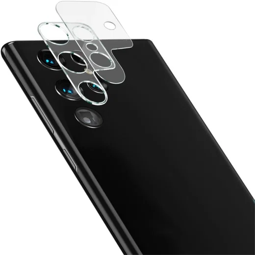 Imak Samsung Galaxy S22 Ultra Camera Lens Protector + Lens Cap Clear afbeelding 1