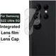 Imak Samsung Galaxy S22 Ultra Camera Lens Protector + Lens Cap Clear afbeelding 3