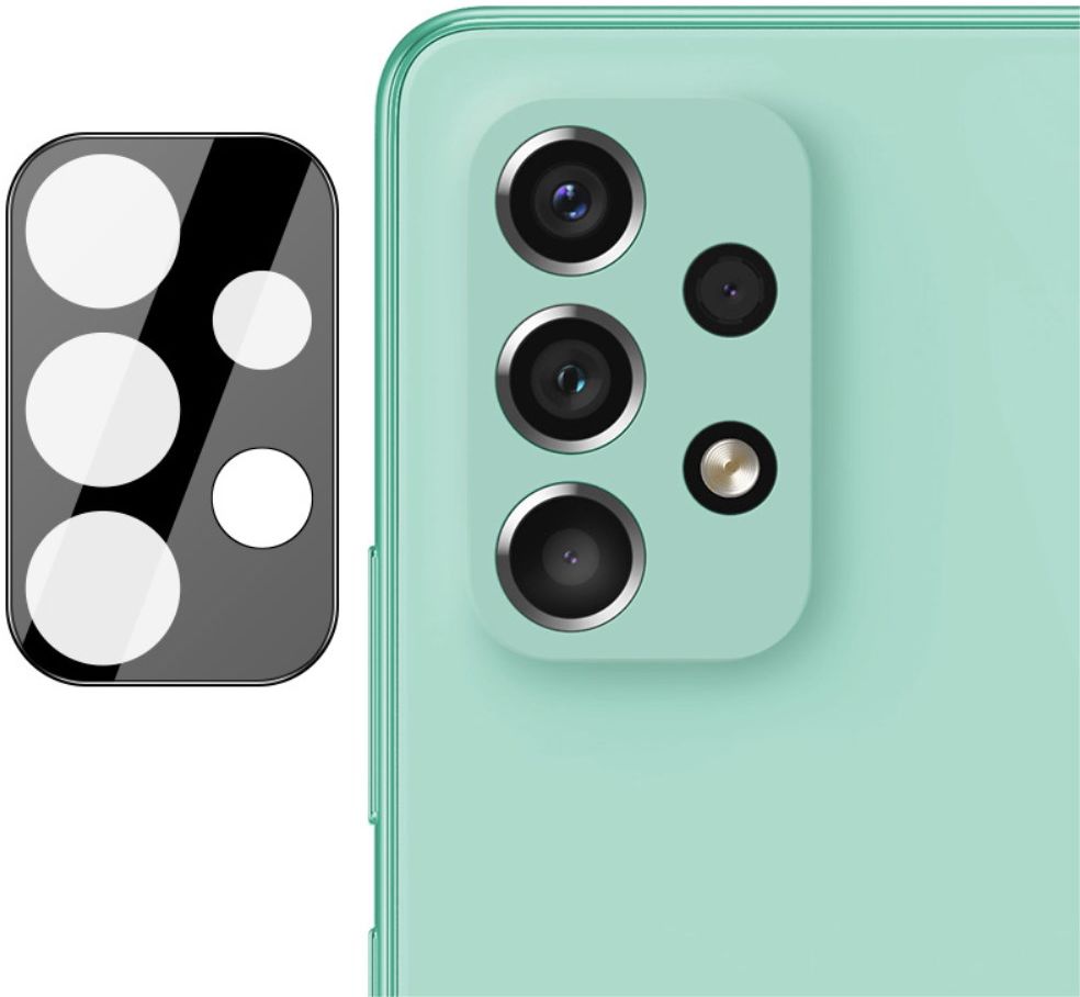 Imak Samsung Galaxy A53 Camera Lens Protector Tempered Glass Zwart afbeelding 2