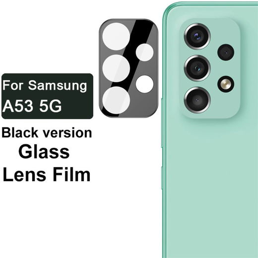 Imak Samsung Galaxy A53 Camera Lens Protector Tempered Glass Zwart afbeelding 4