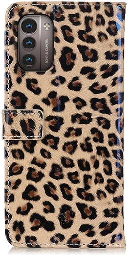 Nokia G11 / G21 Hoesje Portemonnee Book Case met Luipaard Print afbeelding 4
