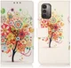Nokia G11 / G21 Hoesje Portemonnee Book Case met Tree Print afbeelding 3