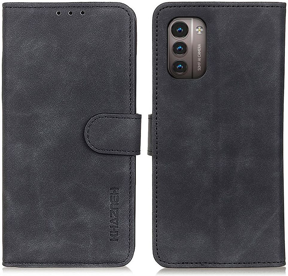 KHAZNEH Nokia G11 / G21 Hoesje Retro Wallet Book Case Zwart afbeelding 2