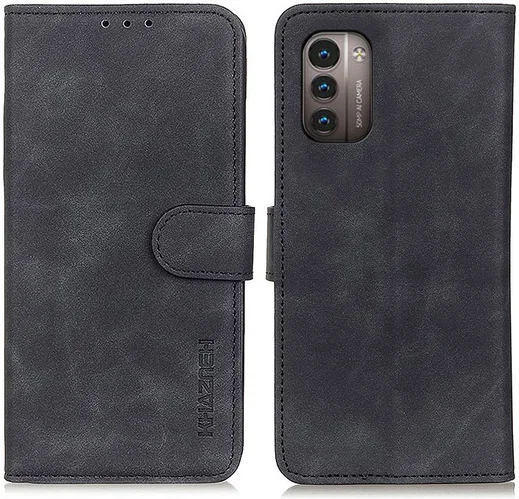 KHAZNEH Nokia G11 / G21 Hoesje Retro Wallet Book Case Zwart afbeelding 2