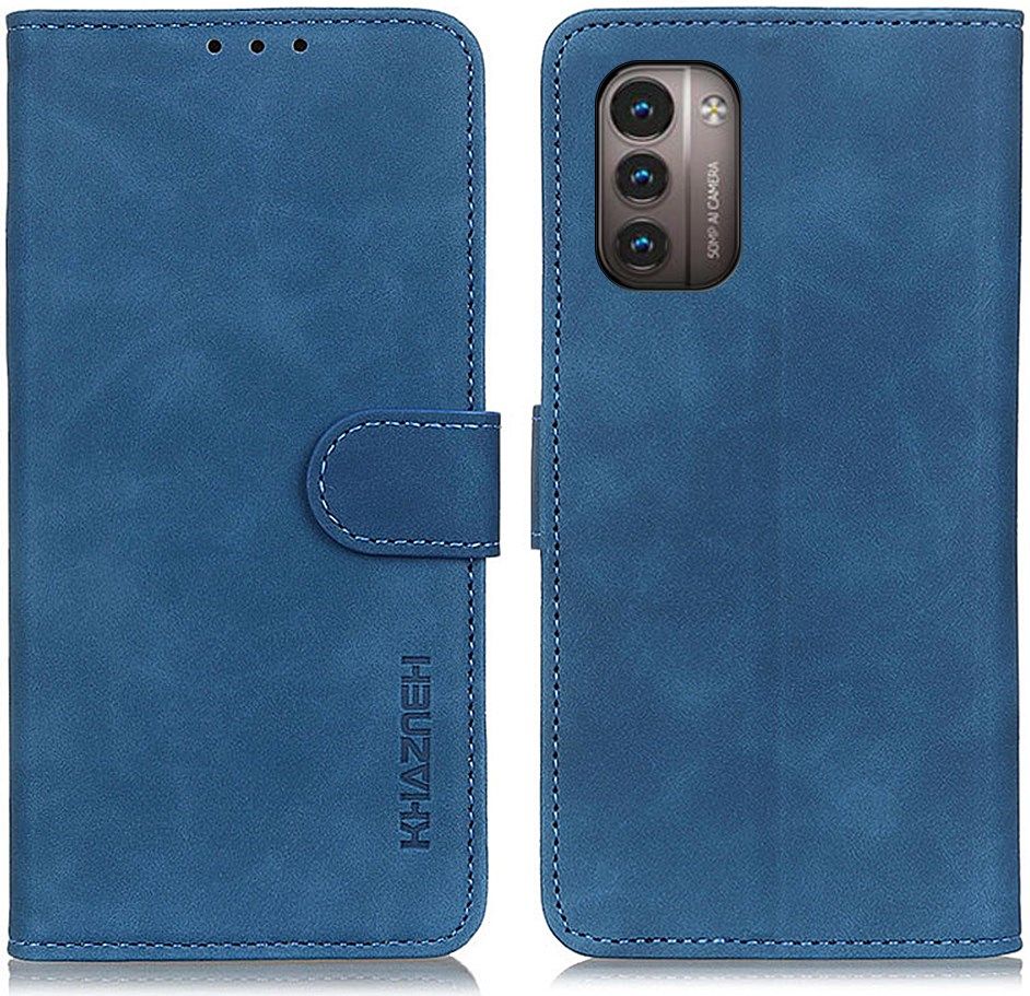 KHAZNEH Nokia G11 / G21 Hoesje Retro Wallet Book Case Blauw afbeelding 2