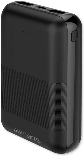 4smarts VoltHub Go2 USB-C/USB-A Powerbank 10.000 mAh Zwart afbeelding 1