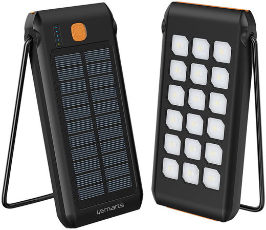 4smarts TitanPack Solar Powerbank 10.000 mAh met Stofdichte Poorten afbeelding 1