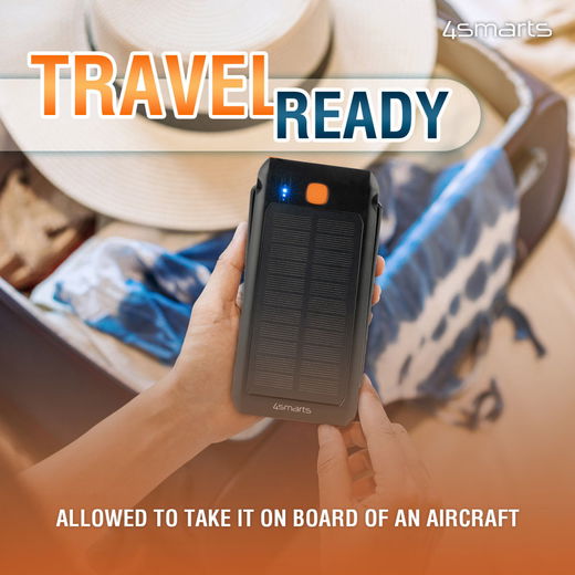 4smarts TitanPack Solar Powerbank 10.000 mAh met Stofdichte Poorten afbeelding 11