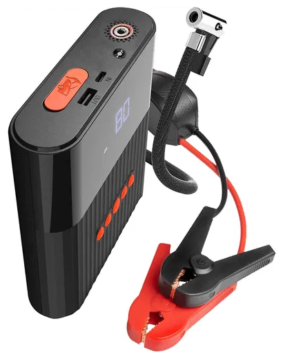 4smarts Pitstop+ 8.800 mAh Powerbank Jumpstarter voor Auto met Compressor afbeelding 1