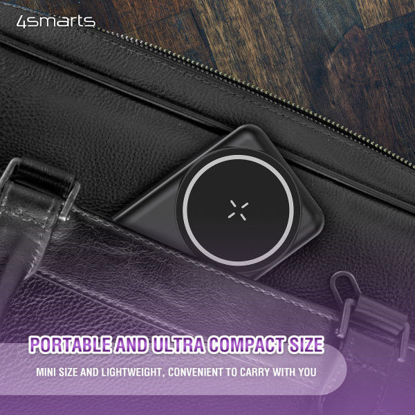 4smarts VoltHub UltiMag MagSafe Draadloze Powerbank 5.000 mAh afbeelding 6