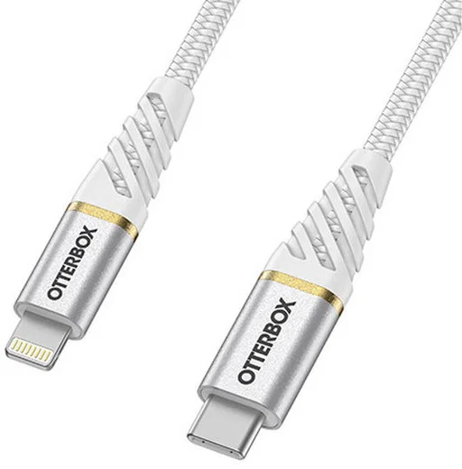 Otterbox Fast Charge Premium Lightning USB-C Kabel 2 Meter Wit afbeelding 2
